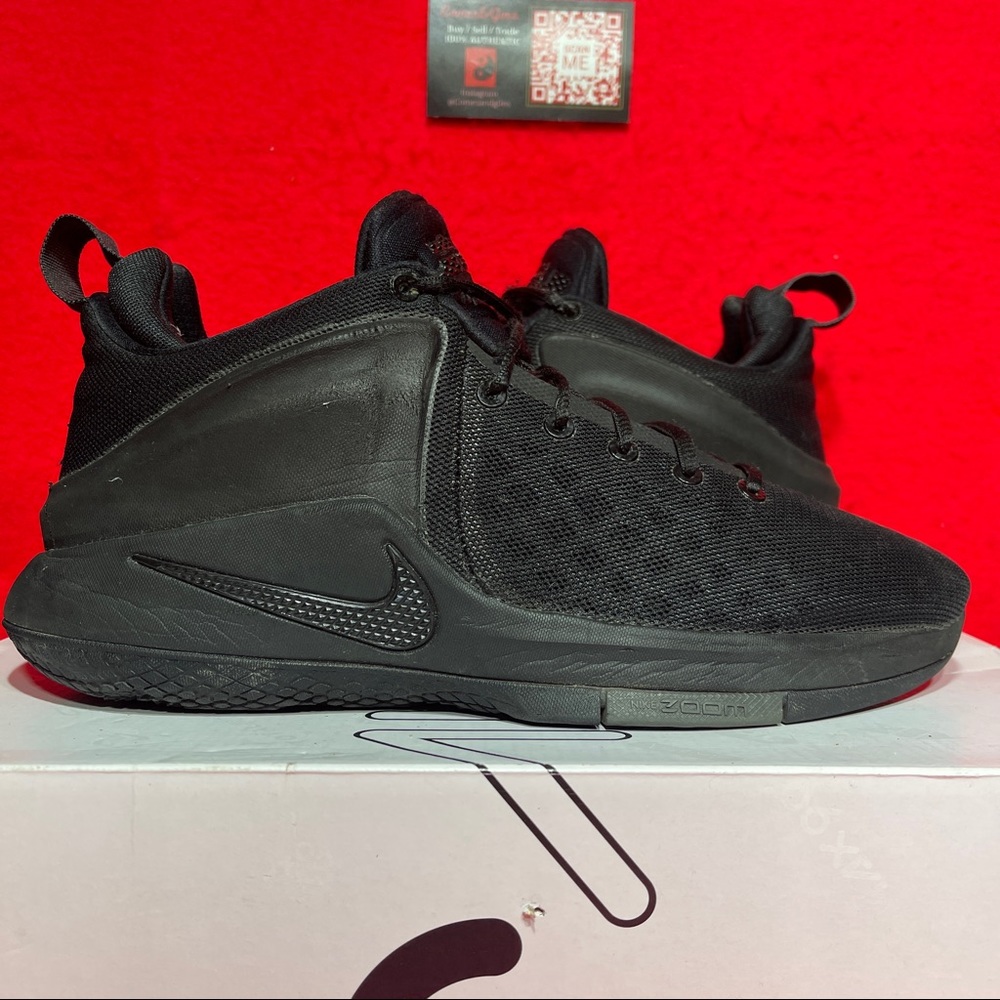 Mens Nike Lebron Zoom Witness Black/Black-Dark Grey 852439 010 men Size 9.5